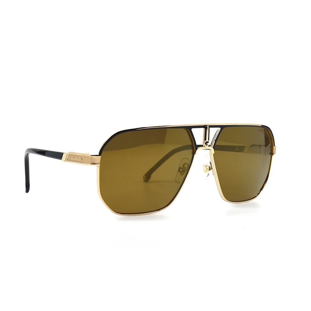 BRAND NEW CARRERA 1052/S BLACK/GOLD BROWN POLARIZED SUNGLASSES - Picture 9 of 10